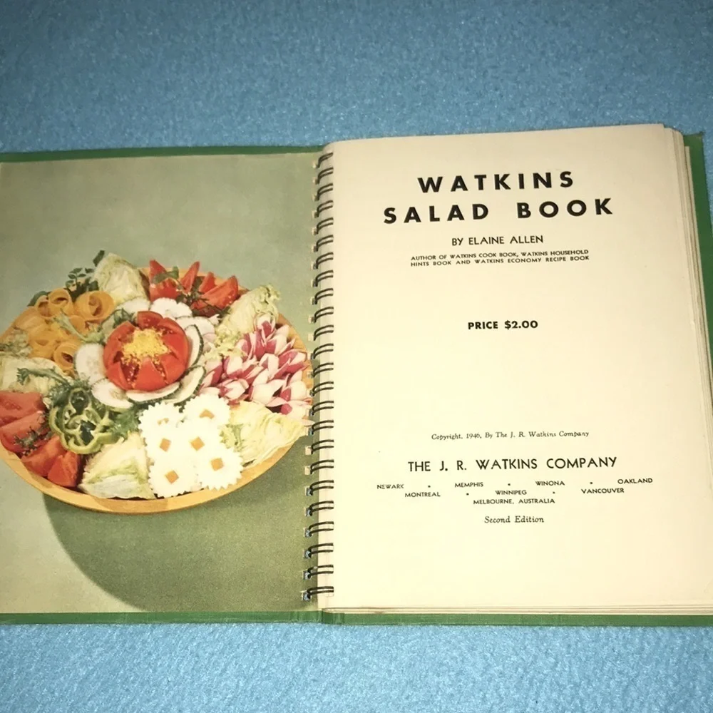 WATKINS Salad Book vintage 1946